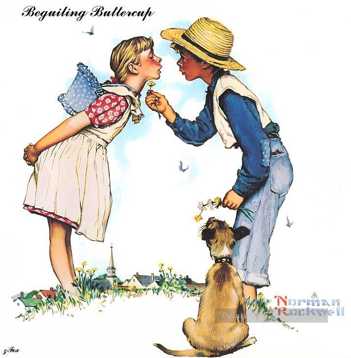 beguiling buttercup Norman Rockwell Oil Paintings
